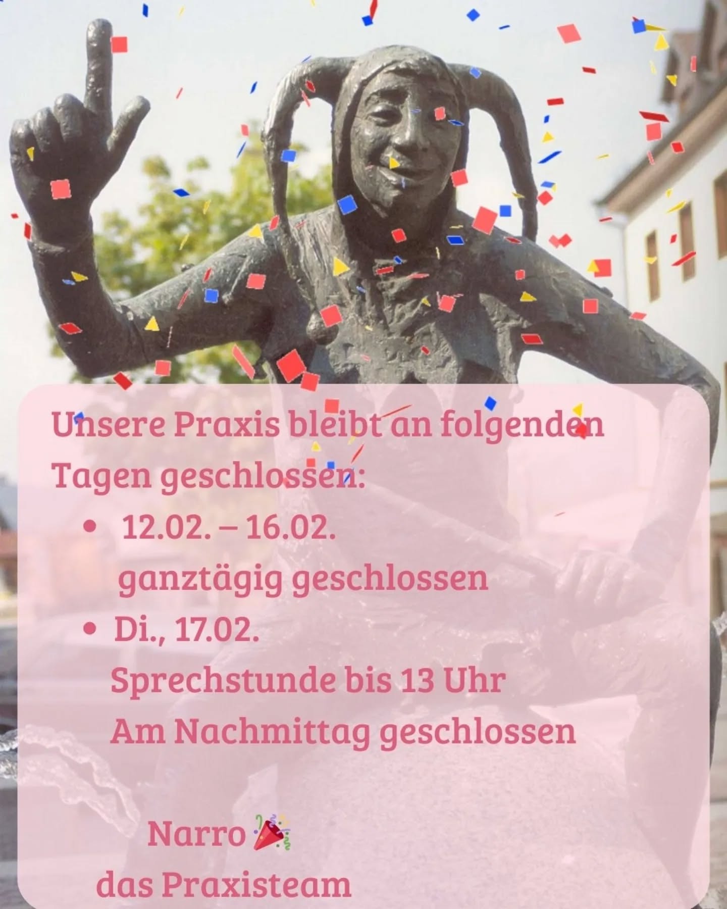 Unsere Praxisschließtage :
